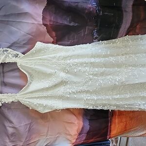 Altar'd State White Lace Maxi Dress New